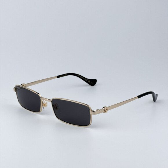 Gucci Women BRAND NEW Sunglasses Gold Grey Rectangle GG1600S 001 main image 7